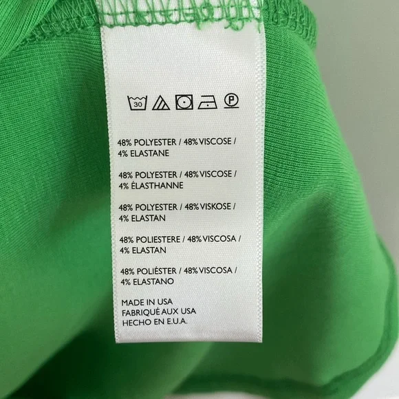 Free People Beach Green short sleeve mini dress with low back size large - Picture 7 of 7